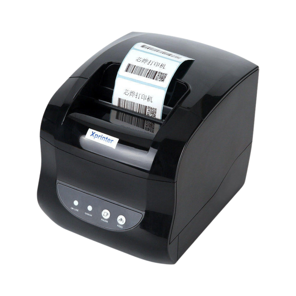 Принтер этикеток XP-365B для печати этикеток, цен, бирок в сфере розничной торговли: магазинов, аптек, кафе, ресторанов.
